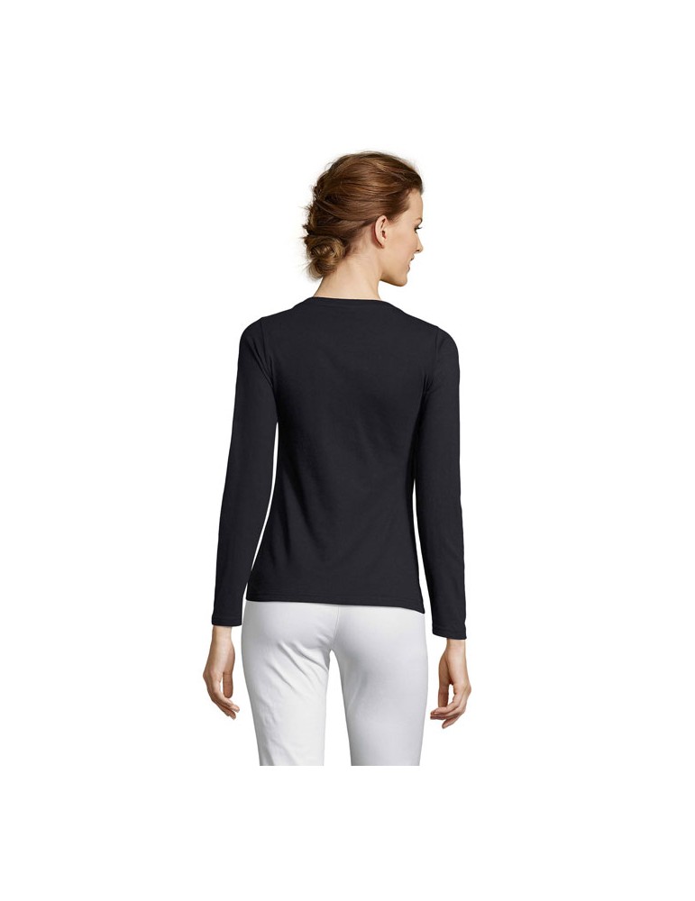 T-shirt Manches Longues Personnalisé Majestic - 100% Coton pas cher