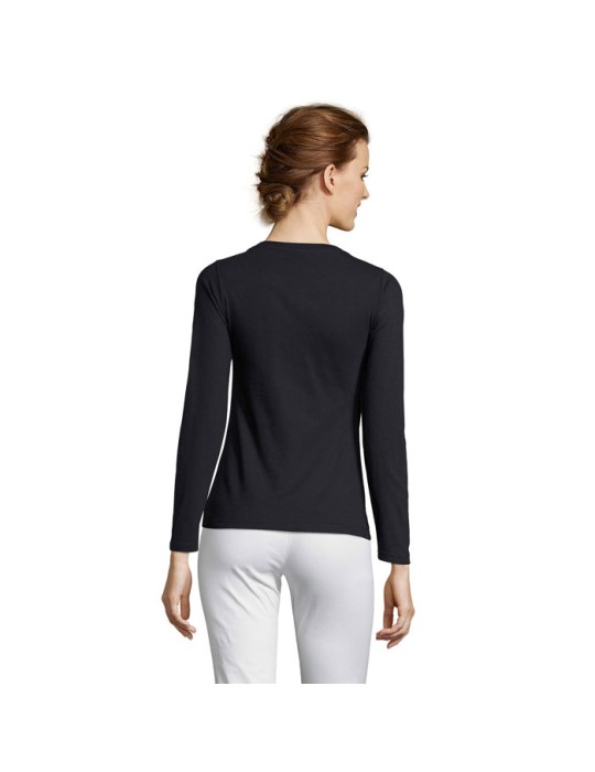 T-shirt Manches Longues Personnalisé Majestic - 100% Coton pas cher