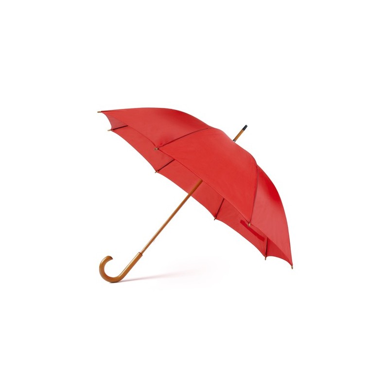 Parapluie publicitaire unique Santy Matières : polyester Couleurs : bordeaux personnalisation rapide en France
