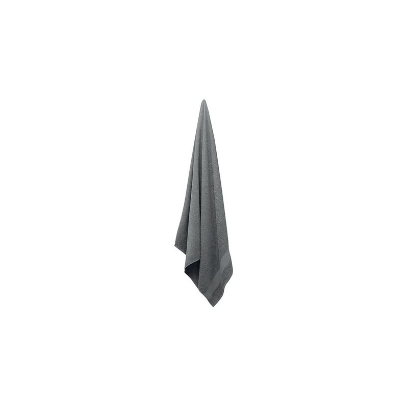 Serviette Éponge Bio Coton Personnalisée 180x100 cm MERRY Matières : coton biologique Couleurs : gris marquage couleur éclatante