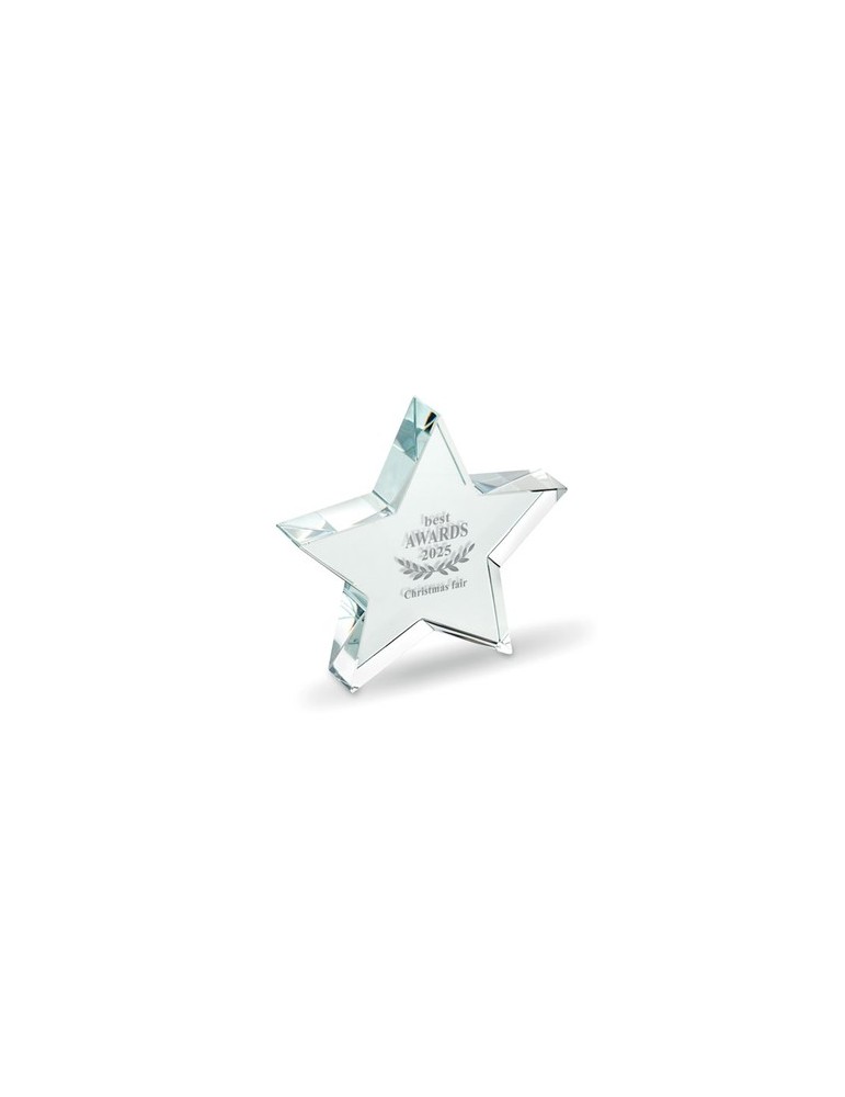STARWARD Trophée en verre Etoile