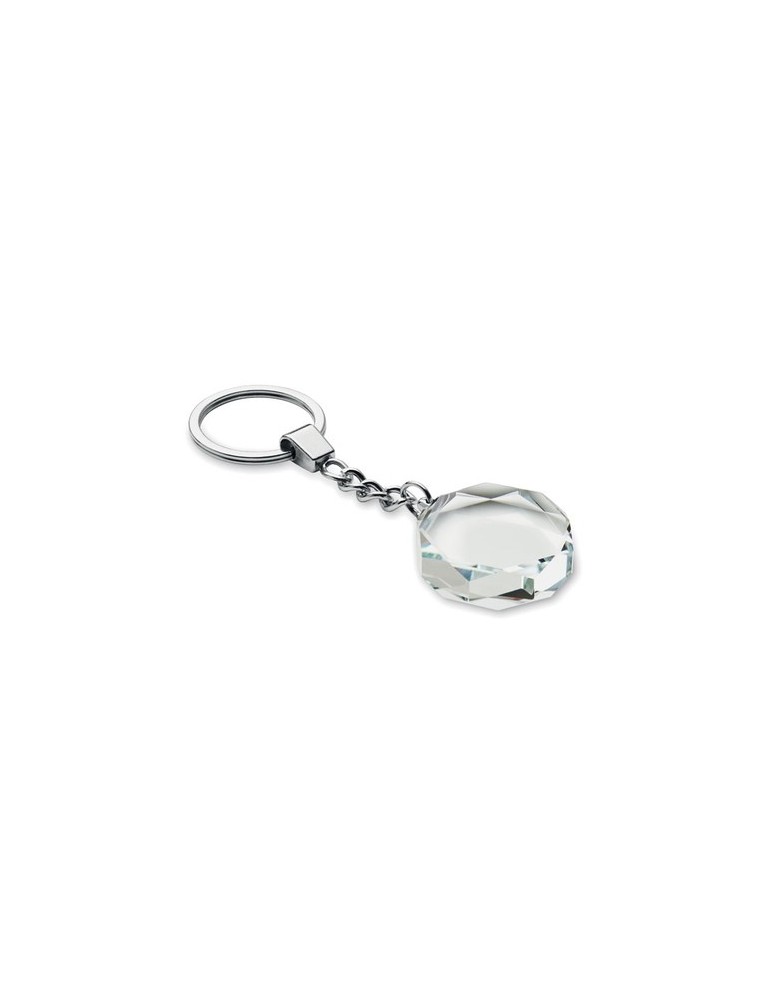 ROUNDWARD Porte-clés rond en verre