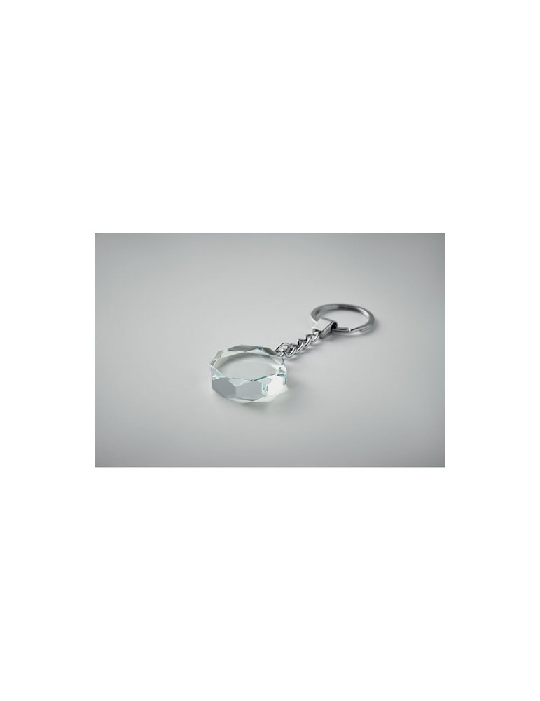 ROUNDWARD Porte-clés rond en verre
