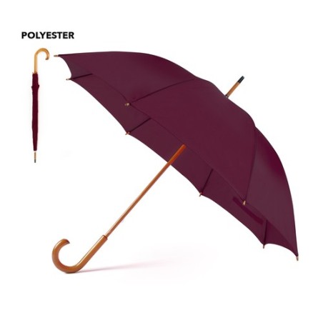 Parapluie publicitaire unique Santy Matières : polyester Couleurs : noir cadeau affaires élégant
