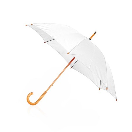Parapluie publicitaire unique Santy Matières : polyester Couleurs : noir cadeau entreprise pas cher