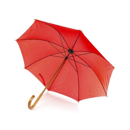 Parapluie publicitaire unique Santy Matières : polyester Couleurs : noir impression logo haute qualité