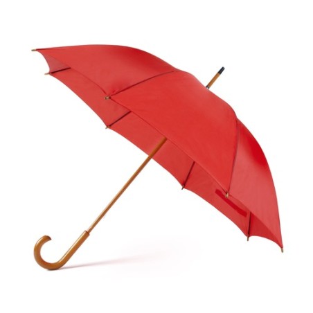 Parapluie publicitaire unique Santy Matières : polyester Couleurs : noir objet publicitaire robuste