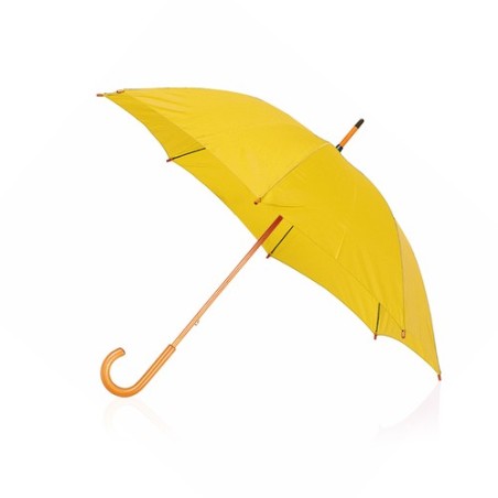 Parapluie publicitaire unique Santy Matières : polyester Couleurs : noir livraison express 24h 48h