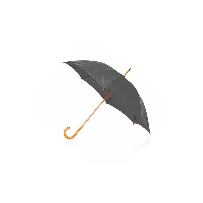 Parapluie publicitaire unique Santy Matières : polyester Couleurs : noir goodies publicitaire durable