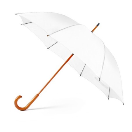 Parapluie publicitaire unique Santy Matières : polyester Couleurs : noir cadeau collaborateur premium