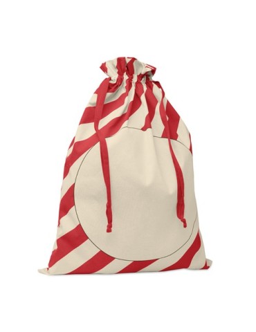 LAUKKU Grand sac coton Père Noël