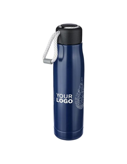 Gourde double paroi de 500 ml en acier inoxydable recyclé Solene