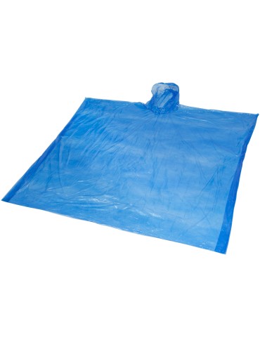 Poncho jetable pour la pluie avec pochette de rangement Ziva