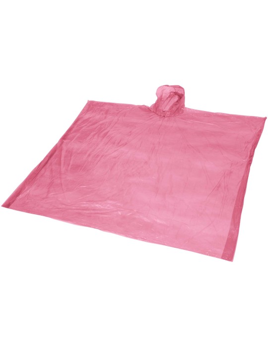 Poncho jetable pour la pluie avec pochette de rangement Ziva