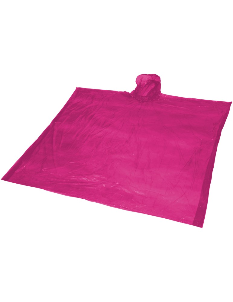 Poncho jetable pour la pluie avec pochette de rangement Ziva