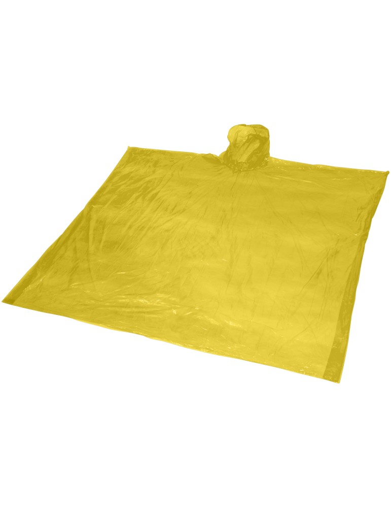 Poncho jetable pour la pluie avec pochette de rangement Ziva