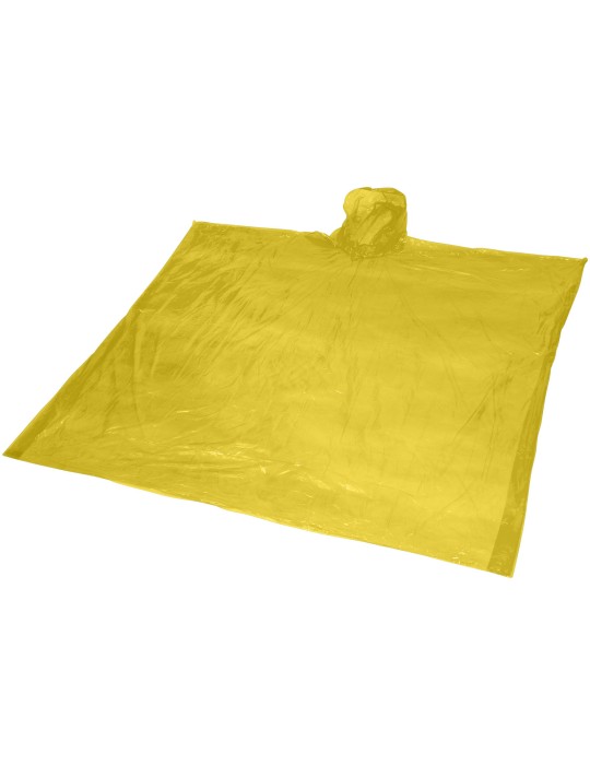 Poncho jetable pour la pluie avec pochette de rangement Ziva