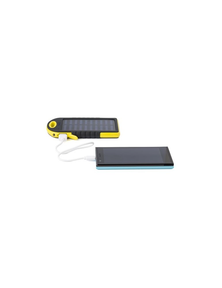Power bank solaire en ABS et gomme Arin