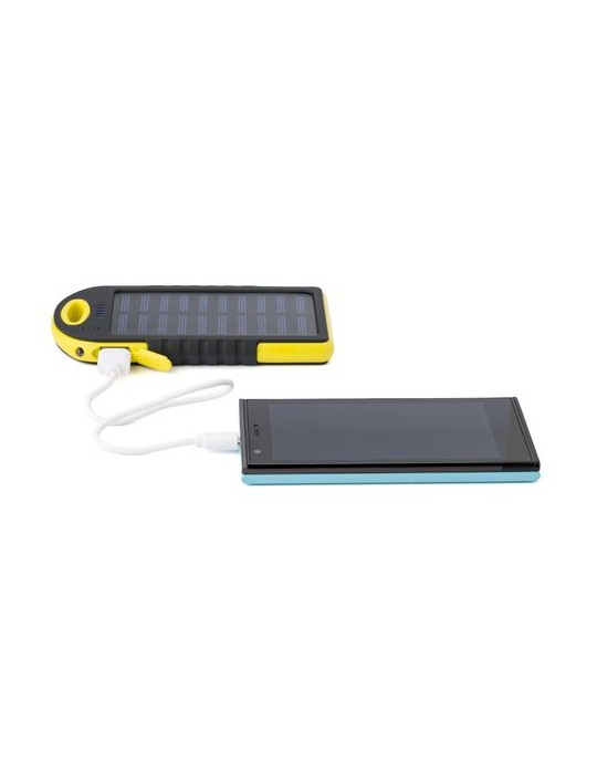 Power bank solaire en ABS et gomme Arin