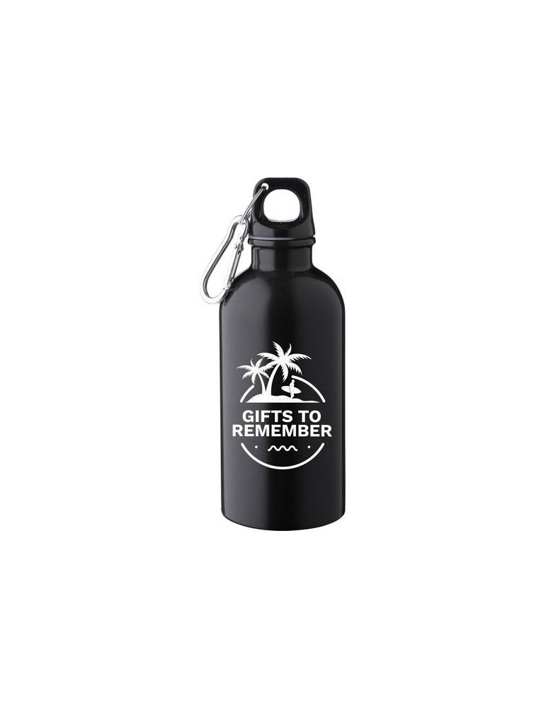 Gourde simple paroi de 400 ml en acier inoxydable recyclé Sable