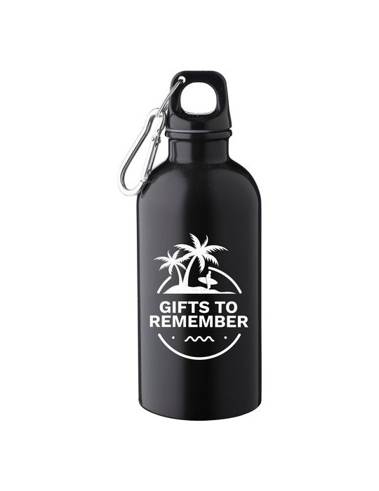 Gourde simple paroi de 400 ml en acier inoxydable recyclé Sable