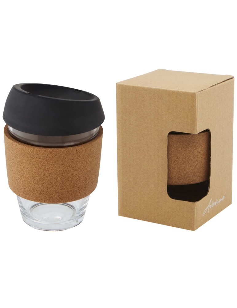 Gobelet Lidan de 360 ml en verre borosilicate avec grip en liège et…