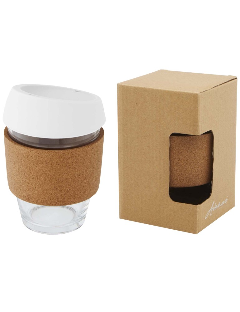 Gobelet Lidan de 360 ml en verre borosilicate avec grip en liège et…