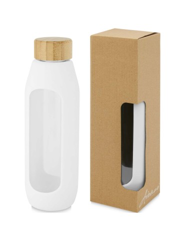 Bouteille Tidan de 600 ml en verre borosilicate avec grip en silicone 2