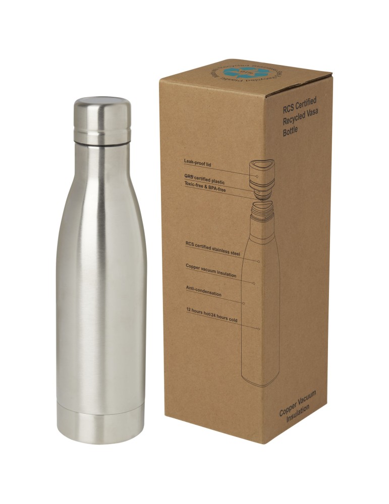 Bouteille isotherme Vasa en acier inoxydable recyclé certifié RCS de…