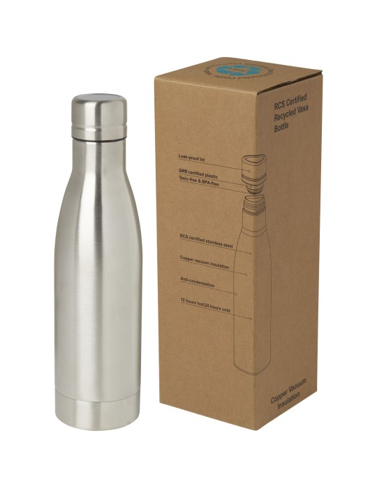 Bouteille isotherme Vasa en acier inoxydable recyclé certifié RCS de…