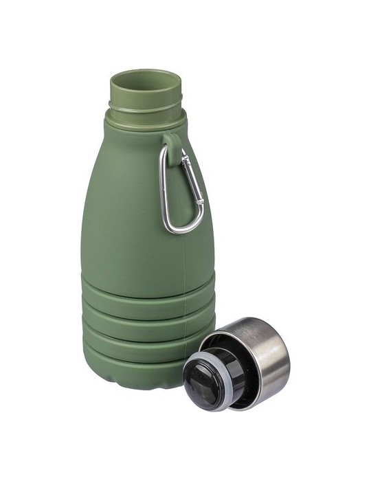 Gourde pliable de 550 ml en silicone personnalisée Erin