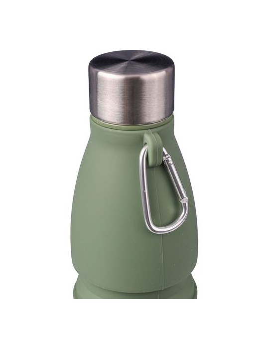 Gourde pliable de 550 ml en silicone personnalisée Erin