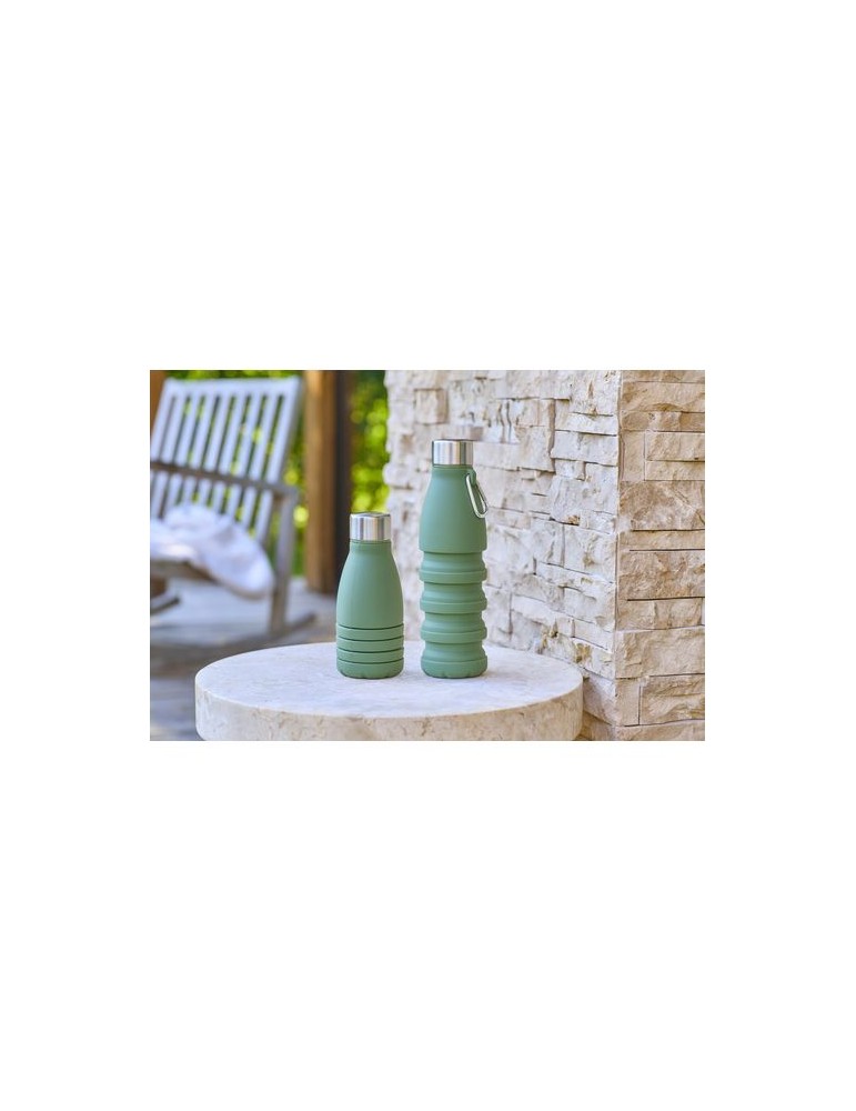 Gourde pliable de 550 ml en silicone personnalisée Erin