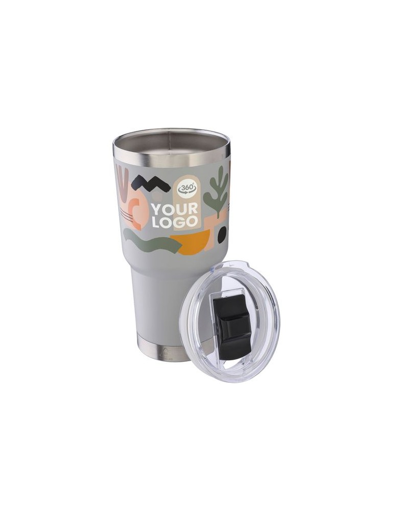 Mug isotherme en acier inoxydable recyclé personnalisé Arnold