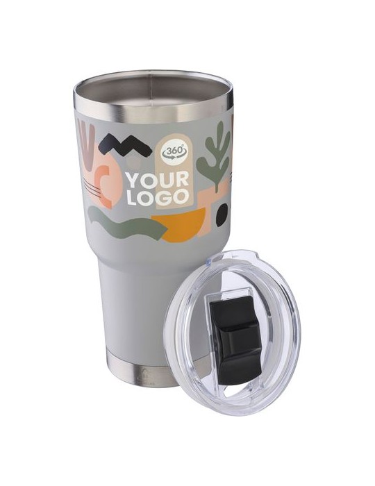 Mug isotherme en acier inoxydable recyclé personnalisé Arnold