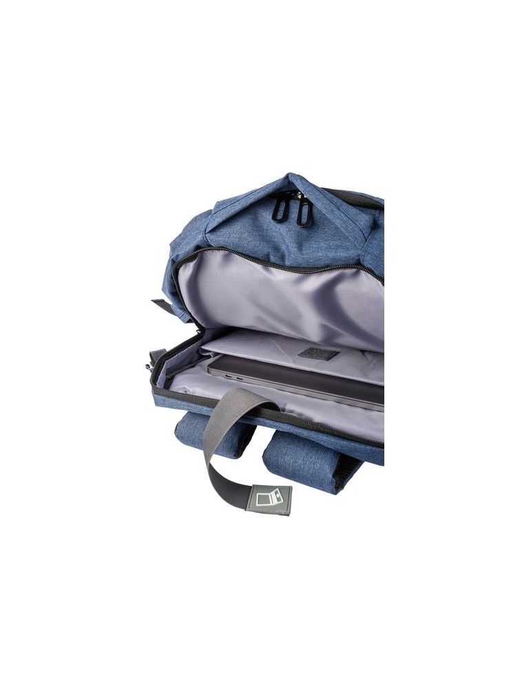 Sac à dos porte-ordinateur de 17'' en polyester rPET 300D personnalisé Malcolm
