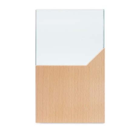 Plaque Trophée en Cristal Personnalisée Élégante ZEAL Matières : verre Couleurs : bois personnalisable avec votre logo