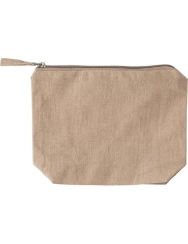 Trousse de maquillage personnalisée en coton recyclé Cressida pas cher