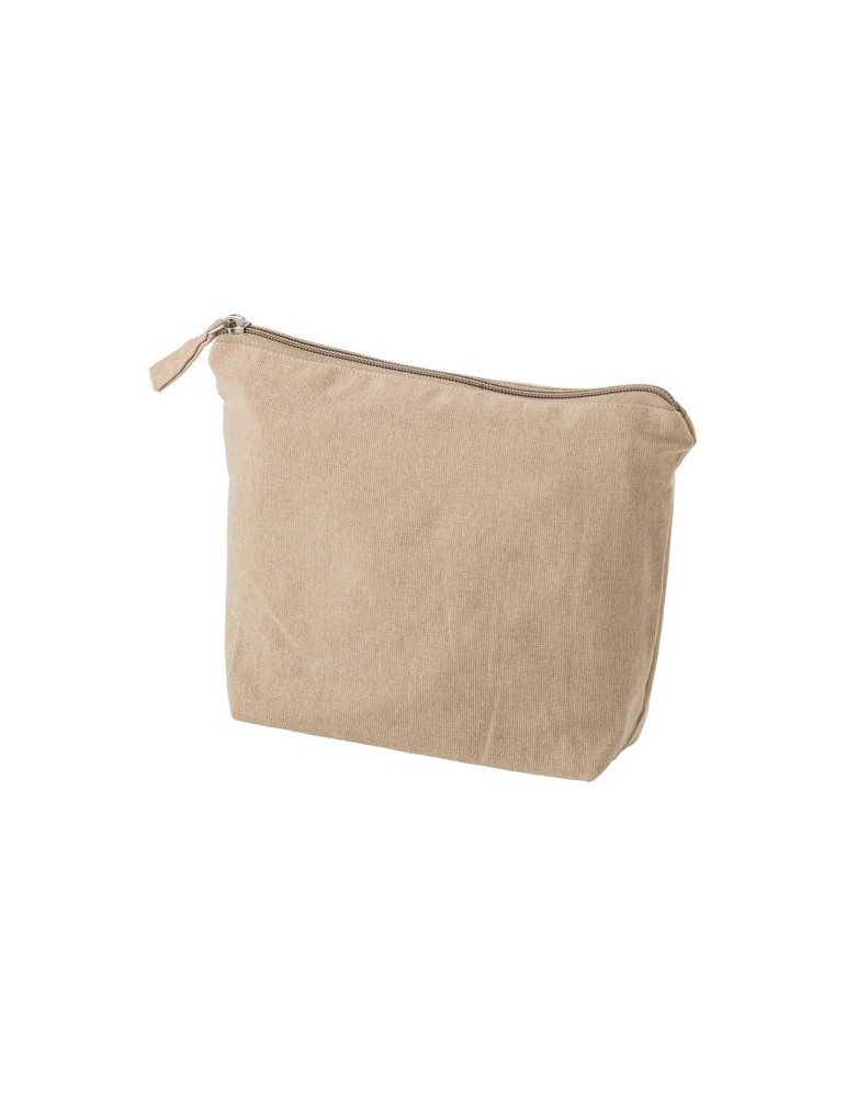 Trousse de maquillage personnalisée en coton recyclé Cressida pas cher