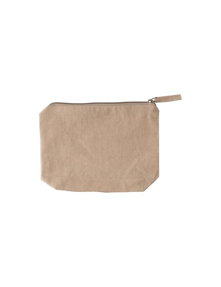 Trousse de maquillage personnalisée en coton recyclé Cressida pas cher