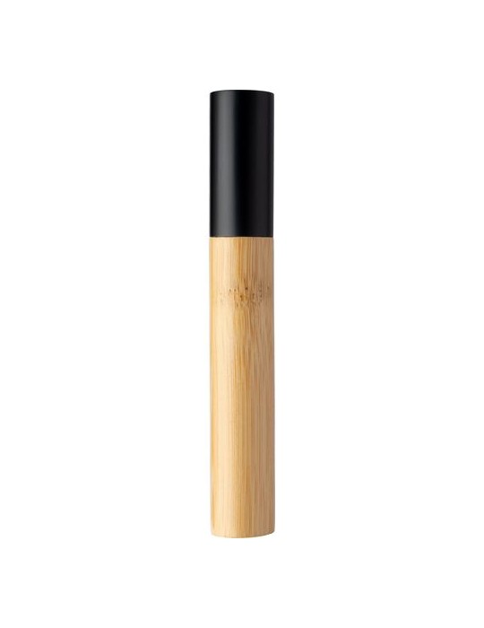 Stylo bille twist personnalisé en acier inoxydable et bambou Anke pas cher