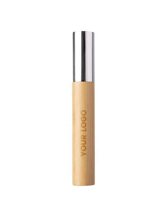Stylo bille twist personnalisé en acier inoxydable et bambou Anke pas cher