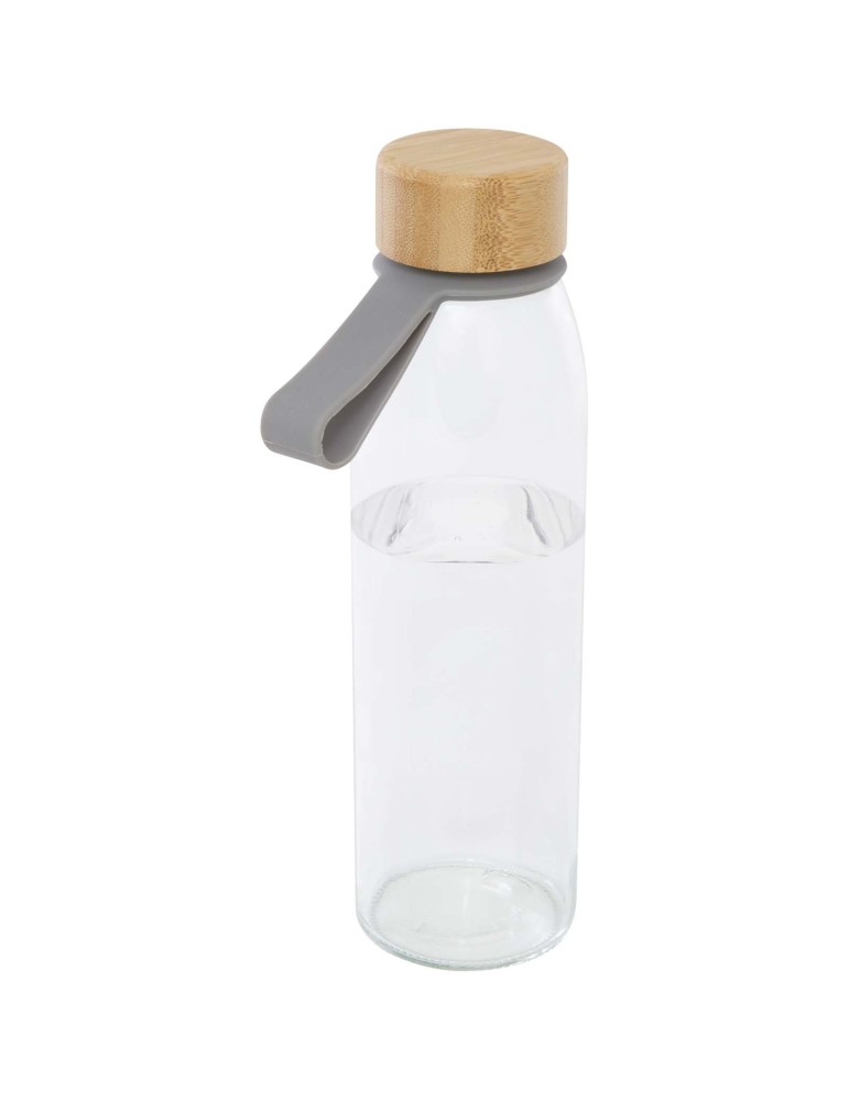 Bouteille d'eau en verre Porto de 500 ml avec poignée en silicone et…