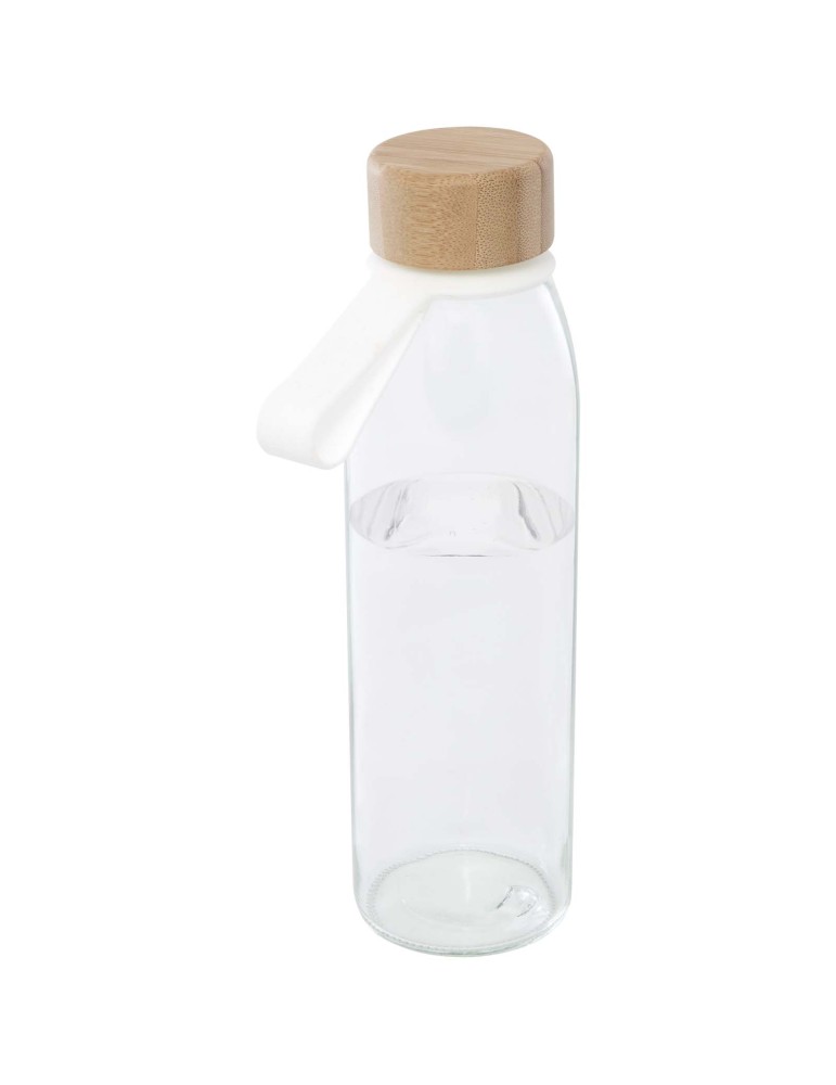 Bouteille d'eau en verre Porto de 500 ml avec poignée en silicone et…