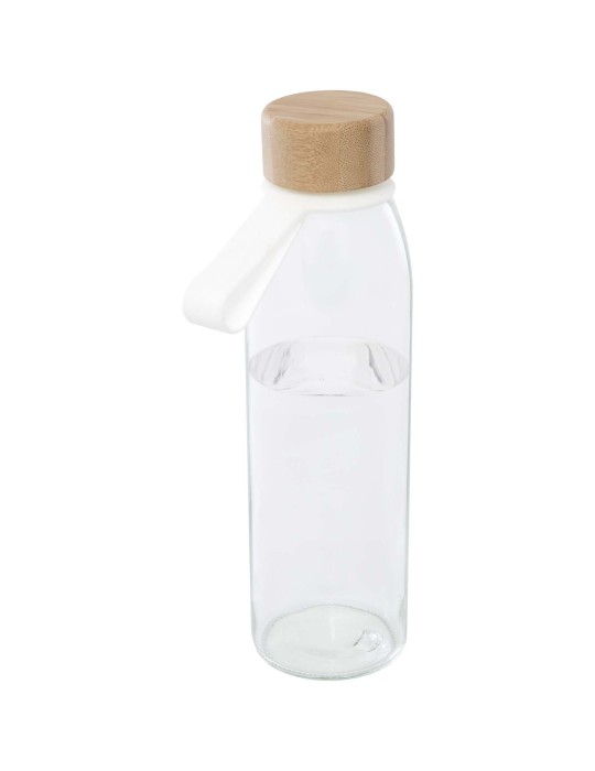 Bouteille d'eau en verre Porto de 500 ml avec poignée en silicone et…
