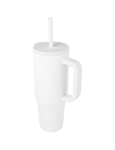 Gobelet isotherme Brady 900 ml certifié RCS avec paille en silicone