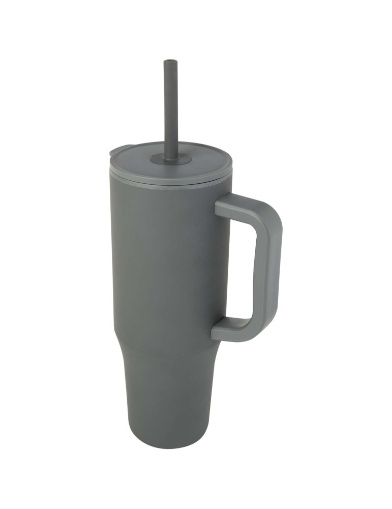 Gobelet isotherme Brady 900 ml certifié RCS avec paille en silicone