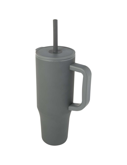 Gobelet isotherme Brady 900 ml certifié RCS avec paille en silicone