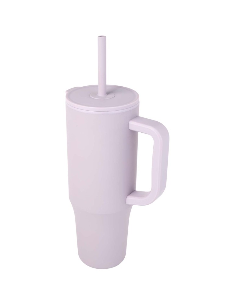 Gobelet isotherme Brady 900 ml certifié RCS avec paille en silicone