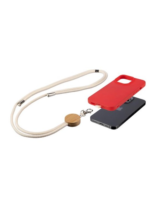 Porte-téléphone en coton Lanyard Personnalisé - Lucia